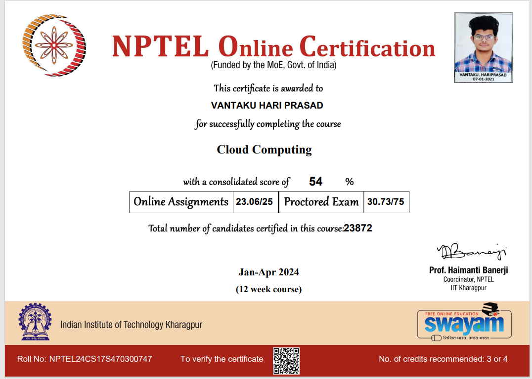 Cloud Computing Certificate